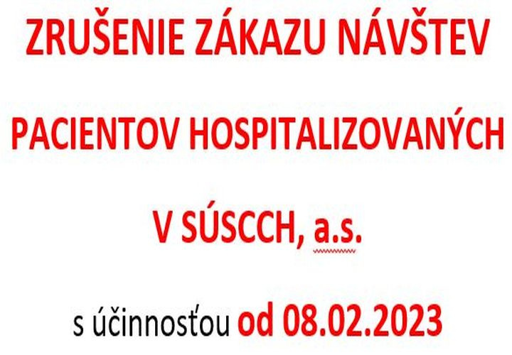 Zrušenie zákazu návštev